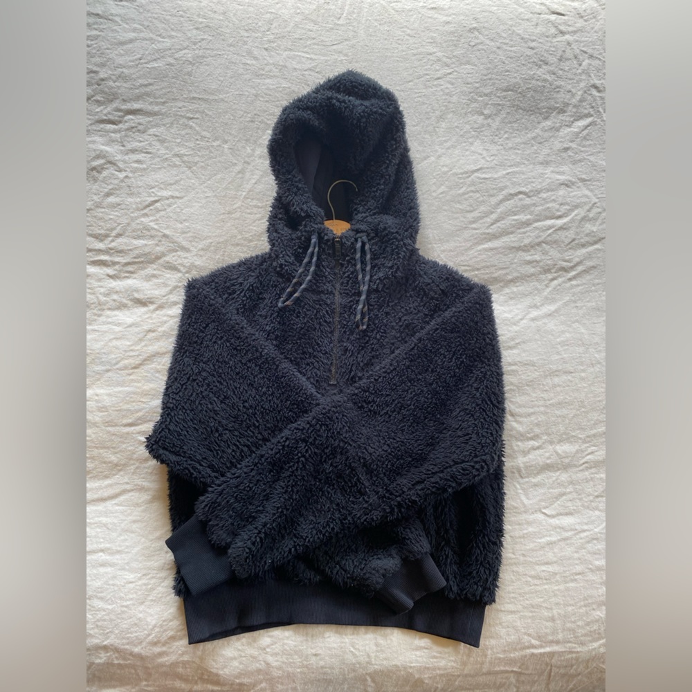 Lululemon Sherpa half zip sweater black 8